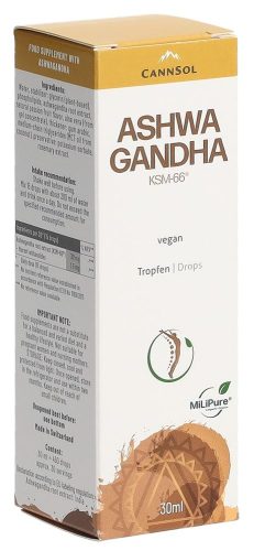 CANNSOL, CANNSOL Ashwagandha KSM-66 MiLiPure Tropfen (30ml)