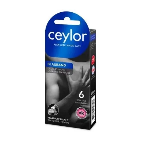 Ceylor, Ceylor - Blauband Präservativ mit Reservoir, 6 Stück
