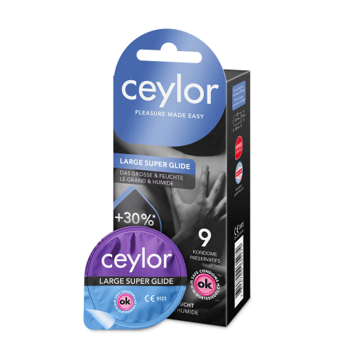Ceylor, Ceylor - Ceylor Kondome Large Super Glide (9 Stk), 9 Stück