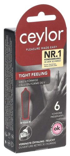 Ceylor, Ceylor Tight Feeling Narrow Condoms, 6 Stück - Amorana