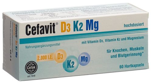 Cefavit, Cefavit D3 2000 K2 Mg Kapseln (60 Stk)