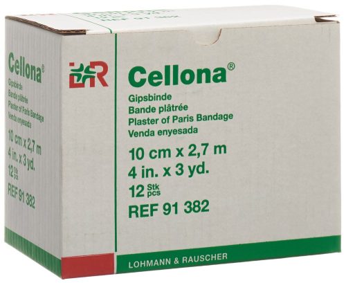 Cellona, Cellona Gipsbinden, 2.75mx10cm, feincremig (12 Stk)