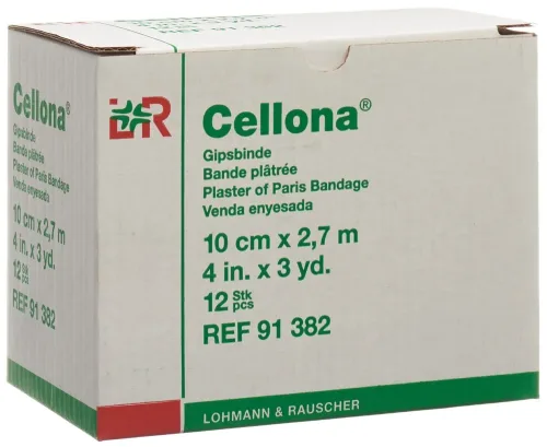 Cellona, Cellona Gipsbinden, 2.75mx10cm, feincremig (12 Stk)