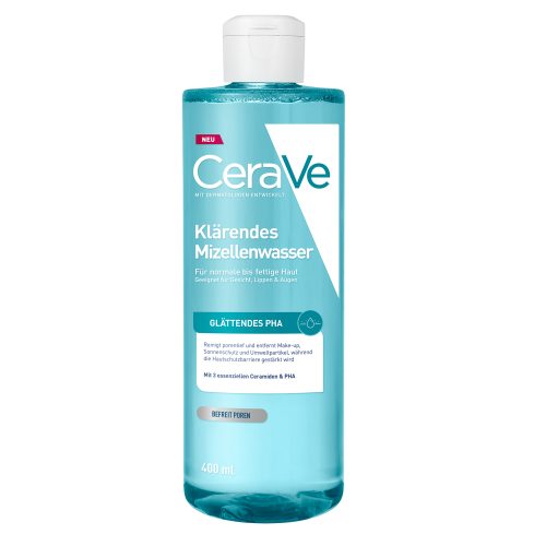 CeraVe - Klärendes Mizellenwasser entfernt Make-up und befreit verstopfte Poren, 400 ml