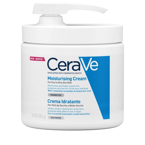 CeraVe, CeraVe - Feuchtigkeitscreme mit Pumpe, Feuchtigkeitslotion Dispenser, 450 ml