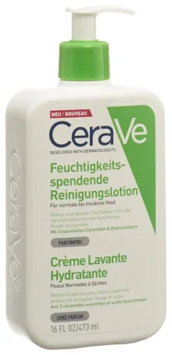 CeraVe, CeraVe - Feuchtigkeitsspendende Reinigungslotion, 473 ml