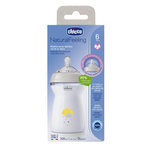 Chicco, Chicco - Fläschchen, 6 Monate, Weiss