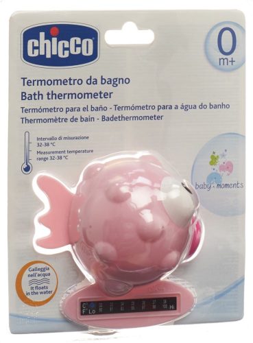 undefined, CHICCO Badethermometer Globe Fish light pink 0m+