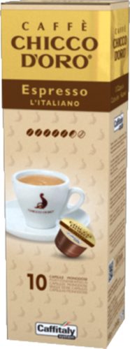 Chicco dOro, CHICCO D'ORO Kaffee Caffitaly 802017 Espresso Italiano 10 St&uuml;ck
