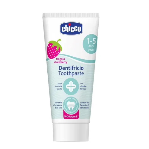 Chicco, Chicco Zahnpasta Erdbeere mit Fluorid, ab 12 Monate (50ml)