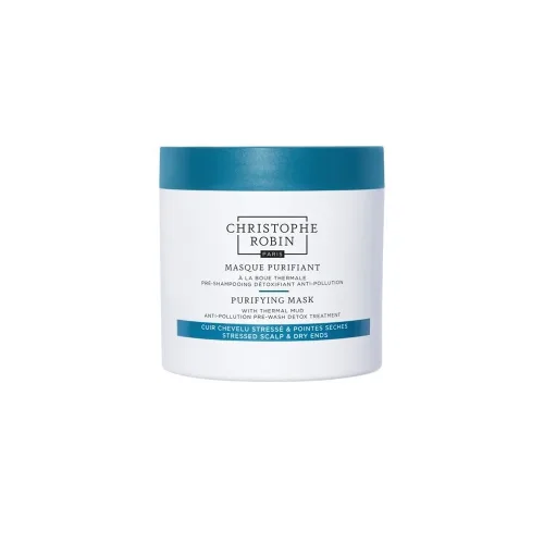 Christophe Robin, Christophe Robin - Reinign. Maske Thermalschlamm, Purifying with Thermal Mud, 250 ml, Weiss