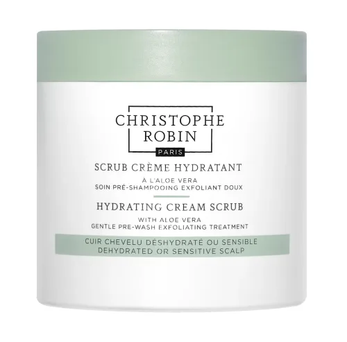 Christophe Robin, Christophe Robin - Scrub Crème Hydratant à l'aloe vera Haarcreme, 250 ml, Weiss