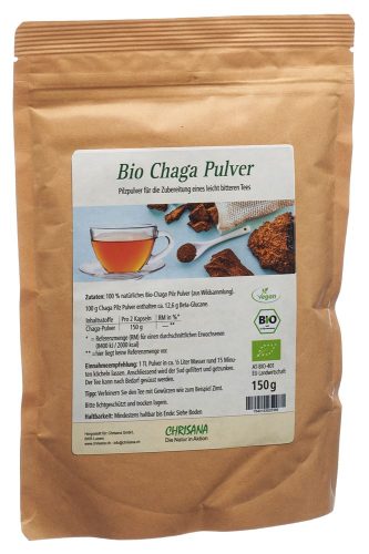Chrisana, CHRISANA Bio Chaga Pulver (150g)