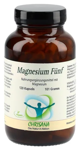 Chrisana, CHRISANA Magnesium Fünf Kapseln (120 Stk)
