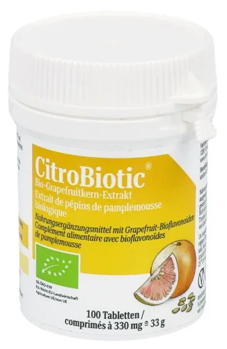 CitroBiotic, CitroBiotic Grapefruitkern Extrakt Tabletten Bio (100 Stk)