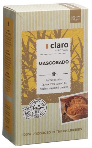 claro, claro Mascobado Bio Vollrohrzucker (1kg)