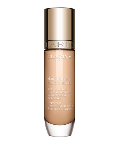 Clarins, Clarins - Skin Illusion Full Coverage - Foundation mit hoher Deckkraft & mattem Finish für das Gesicht, 30 ml