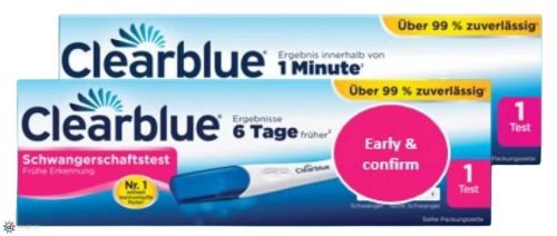 VERFORA SA, Clearblue Early & Confirm Schwangerschaftstest-Duo
