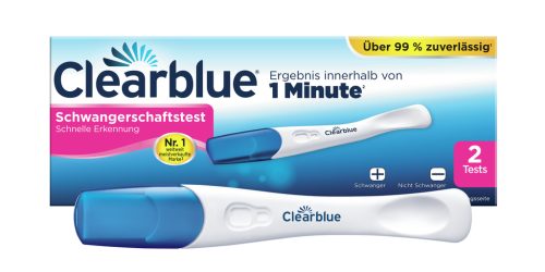 Clearblue, CLEARBLUE Schwangerschaftstest Schnell Erken 2 Stk