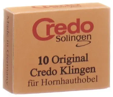 CREDO, Credo Ersatzklingen für Hornhauthobel, Schachtel (10 Stk)