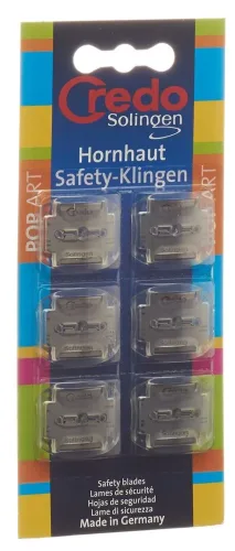 CREDO, Credo Hornhaut-Safety-Klingen (6 Stk)