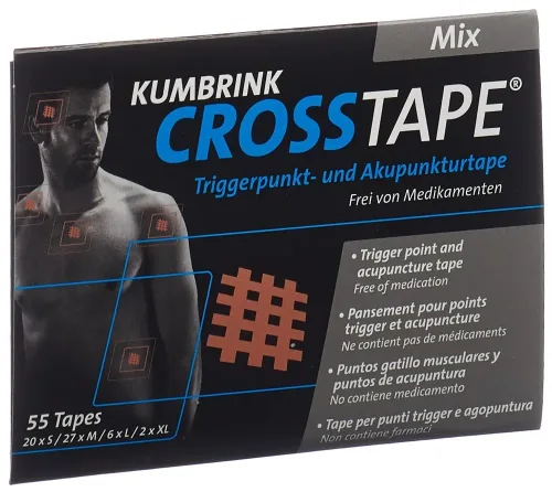 CROSSTAPE, CROSSTAPE Schmerz- und Akupunkturtape Mix (55 Stk)