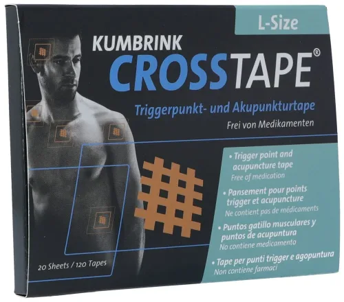 CROSSTAPE, CROSSTAPE Schmerz- und Akupunkturtape Grösse L (120 Stk)