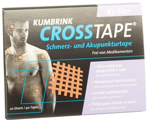 CROSSTAPE, CROSSTAPE Schmerz- Akupunkturtape XL (40 Stück)