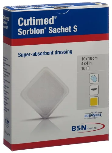 Cutimed, Cutimed Sorbion Sachet S 10x10cm (10 Stk)