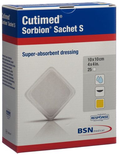 Cutimed, Cutimed Sorbion Sachet S 10x10cm (25 Stk)