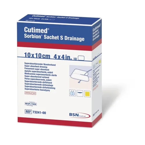 Cutimed, Cutimed Sorbion Sachet S Drainage 10x10cm (10 Stk)