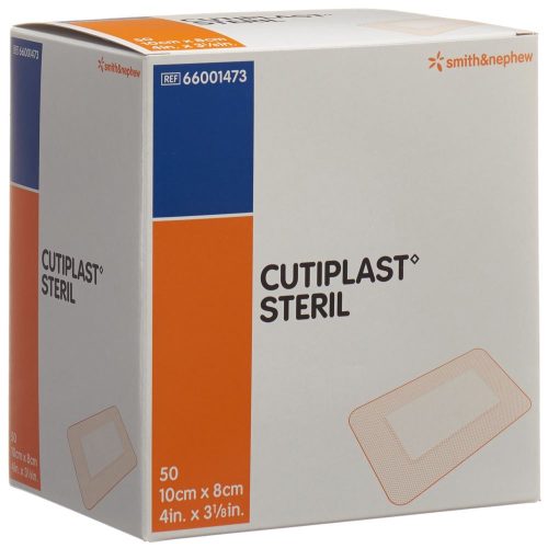 SMITH & NEPHEW, CUTIPLAST STERIL Wundverband, 10cmx8cm, weiss (50 Stk)