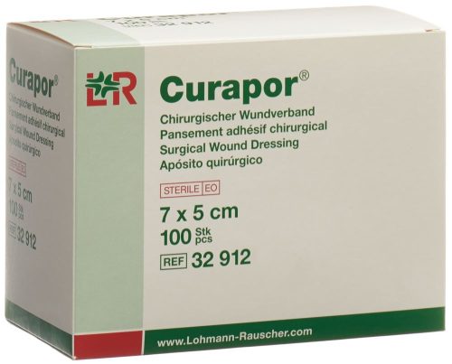 Curapor, Curapor Chirurgisch Wundverband, 7x5cm, steril (100 Stk)