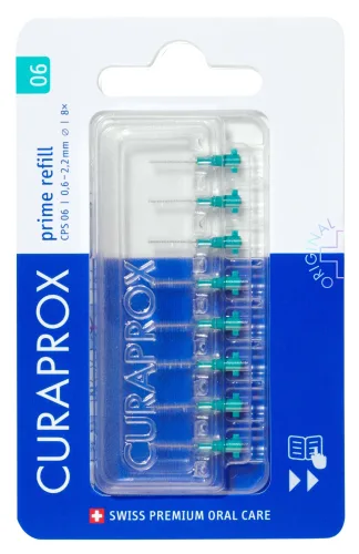 CURAPROX, CURAPROX - CPS Prime Refill, Interdentalbürsten, 8 Stück,  Türkis