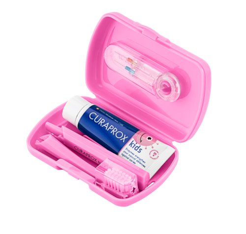 Curaprox, CURAPROX - Kids Travel-Set pink, Set