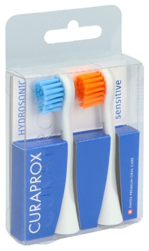 CURAPROX, CURAPROX Hydrosonic Ersatzbürste sensitive, blau-orange (2 Stk)