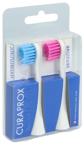 CURAPROX, CURAPROX Hydrosonic Ersatzbürste sensitive, blau-pink (2 Stk)