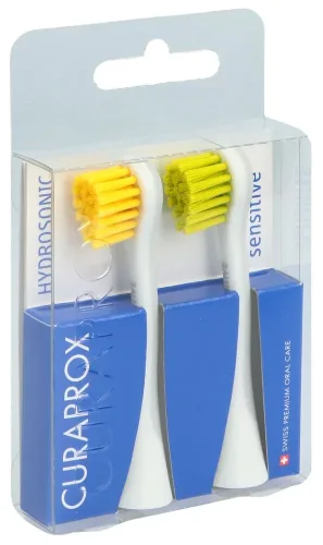 CURAPROX, CURAPROX Hydrosonic Ersatzbürste sensitive, gelb-grün (2 Stk)