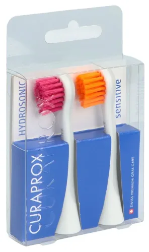 CURAPROX, CURAPROX Hydrosonic Ersatzbürste sensitive, rot-orange (2 Stk)