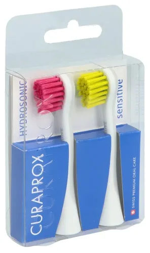 CURAPROX, CURAPROX Hydrosonic Ersatzbürste sensitive, rot-grün (2 Stk)