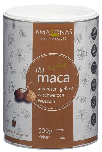 amazonas, AMAZONAS maca Bio Pulver 100% pur (500g)
