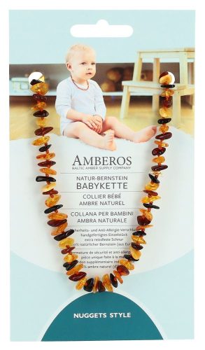 AMBEROS, AMBEROS Natur-Bernsteinkette Nuggets Honey (1 Stk)