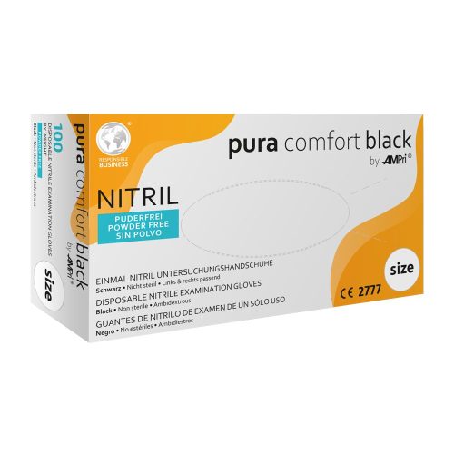 Ampri, AMPri Puracomfort Black Nitrilhandschuh L 100 Stk.