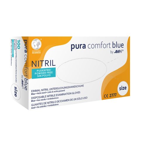 Ampri, Ampri Nitrilhandschuhe blau, Grösse S, Breite 80mm (100 Stk)