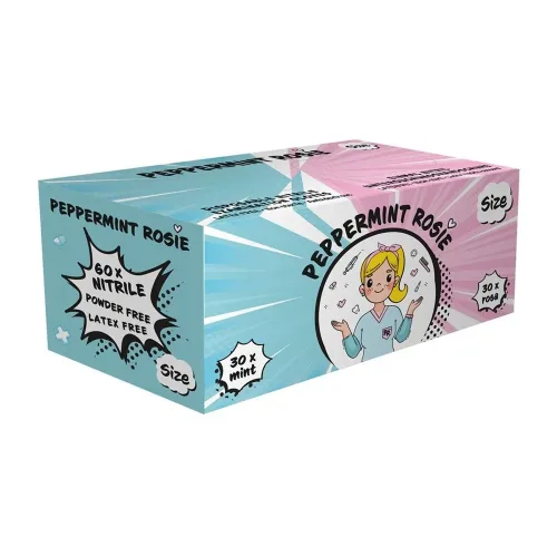 Ampri, Ampri Pepermint Rosie STYLE Handschuhe Nitril puderfrei Gr&ouml;sse L 60 Stk.