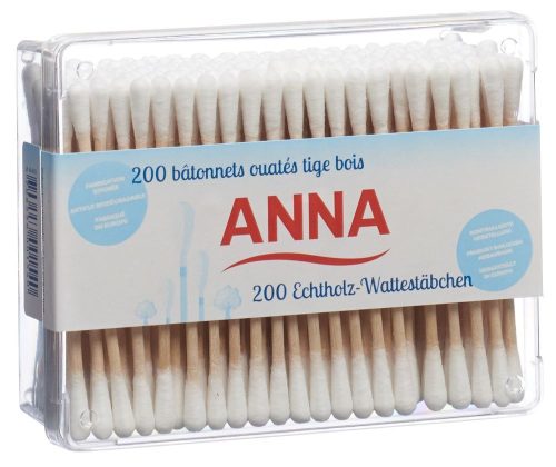 Anna, Anna Wattestäbchen Holz (200 Stk)