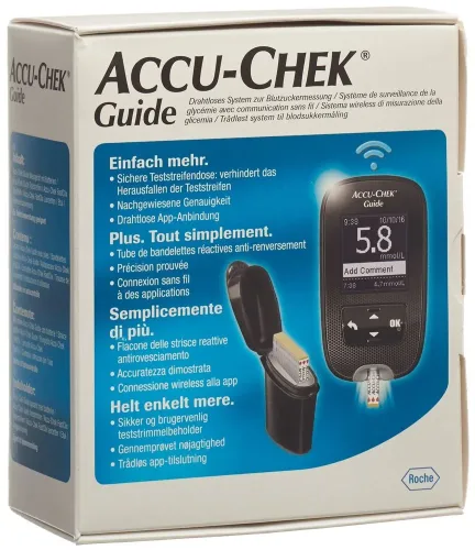 Accu Chek, Accu Chek Guide Set mmol/l, inklusive 10 Tests (1 Stk)