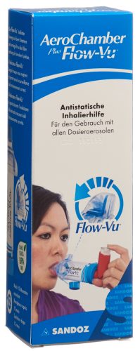 AeroChamber Plus, AeroChamber Plus Flow-Vu blau ohne Maske (1 Stk)