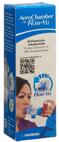 AeroChamber Plus, AeroChamber Plus Flow-Vu blau ohne Maske (1 Stk)