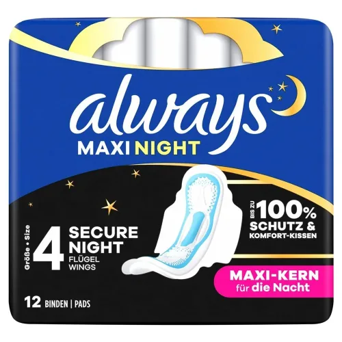 Always, Always - Maxi Night Binden Mit Flügeln (G3), 12 Stück